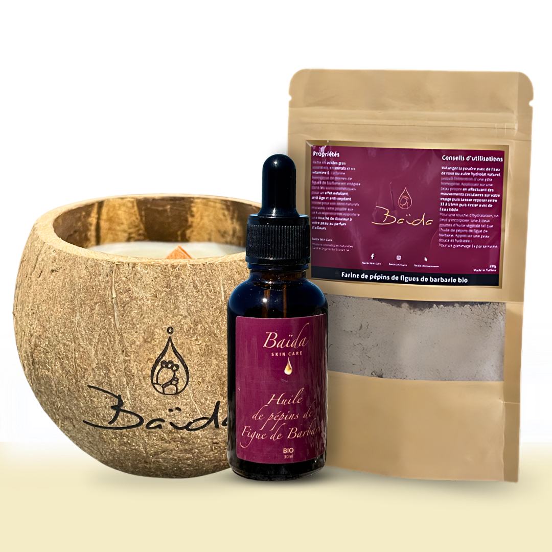 Pack "Serum 30ml + Gommage 100g + + Bougie aux choix"