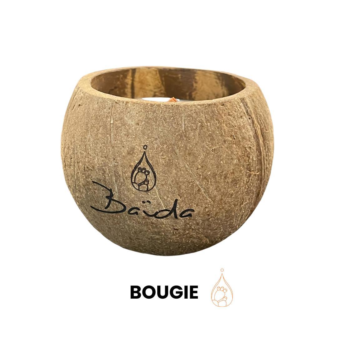 Coffret cadeau Sérum, gommage et bougie - Baïda Skincare, détail