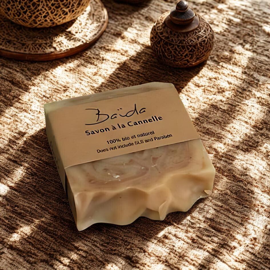 Savon artisanal bio à la cannelle - Baïda Skincare
