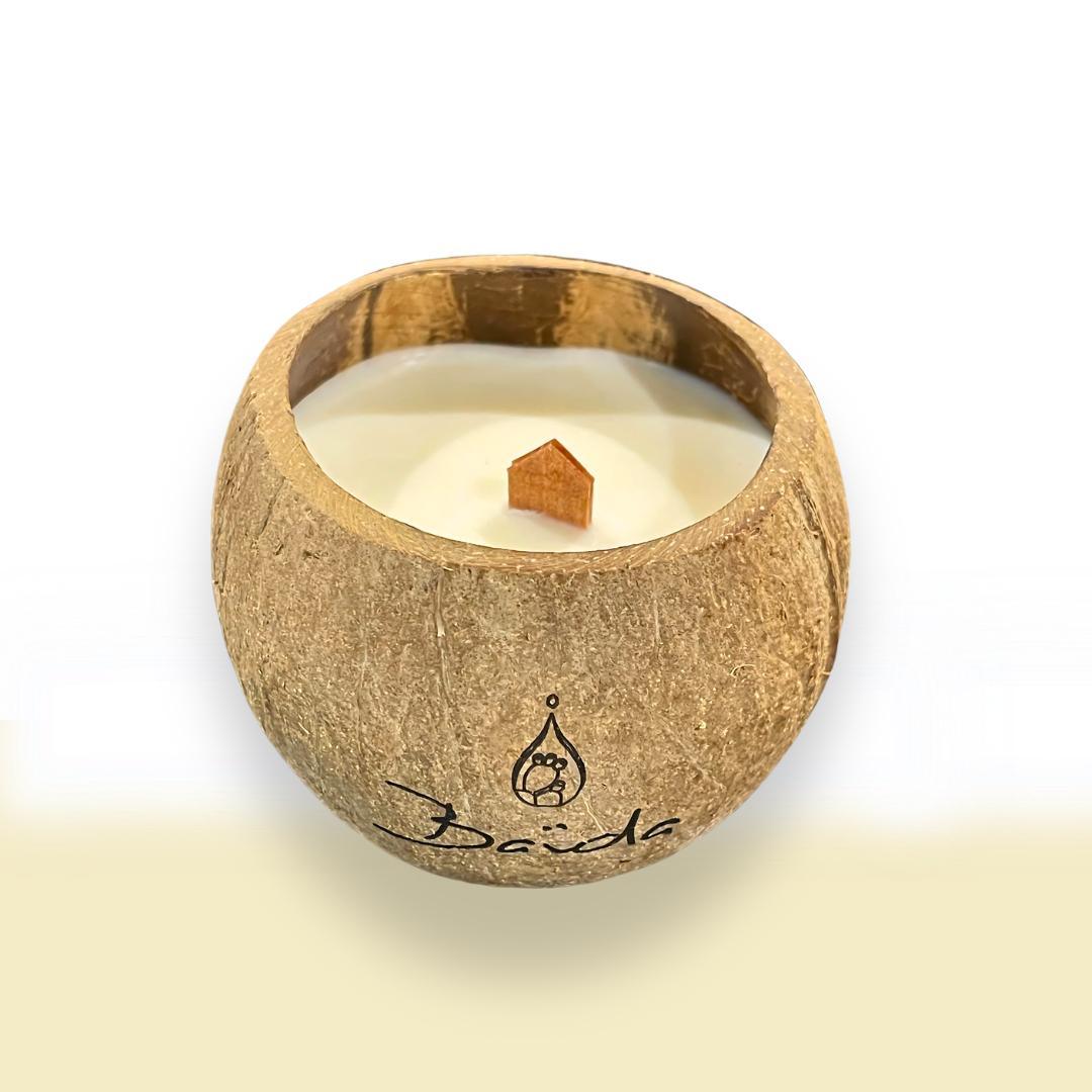 Bougie parfumée artisanale à la vanille - Baïda Skincare, vue produit