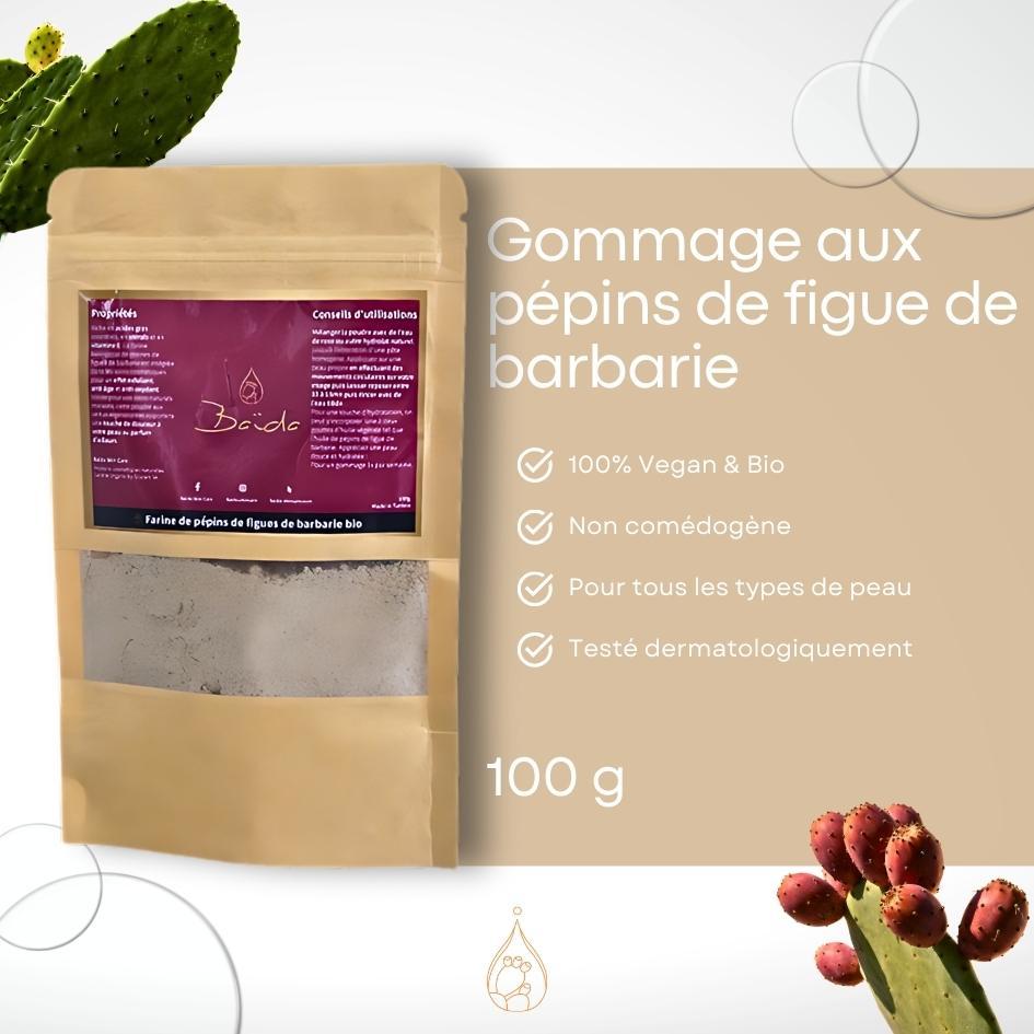 Gommage bio aux pépins de figue de barbarie - Baïda Skincare, vue produit