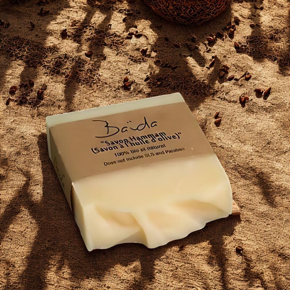 Savon Hammam exfoliant bio artisanal - Baïda Skincare